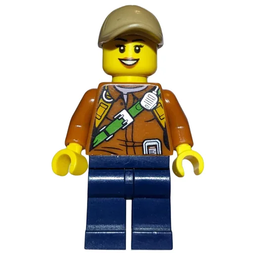Explorer (Woman, Shirt with Straps and Radio, Dark Tan Cap)