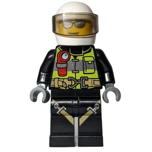 LEGO minifig Fireman (fig-008074)