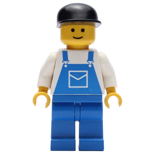 Man (Blue Overalls, Black Cap)