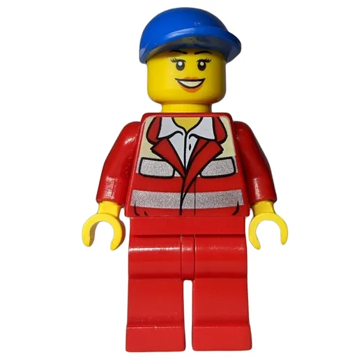 Paramedic (Woman, Red Uniform, Blue Cap)