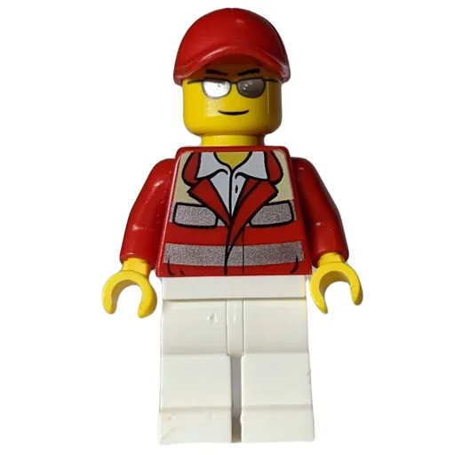 Paramedic (Red Jacket, White Legs, Red Cap, Silver Sunglasses)