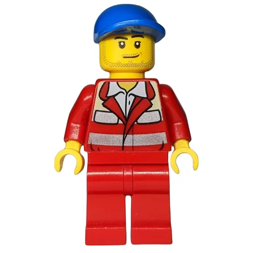 Paramedic (Red Jacket, Red Legs, Blue Cap, Stubble)