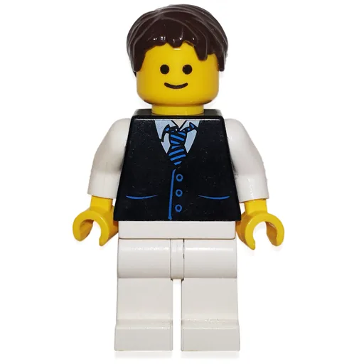 Black Torso Jacket (White Legs, Dark Brown Hair)