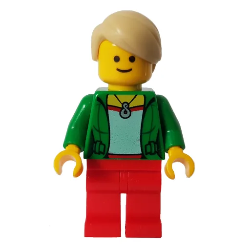 Green Torso (Red Legs, Tan Hair)