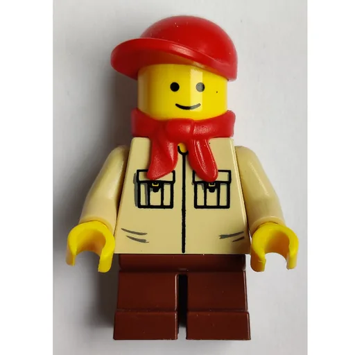 Kid (Tan Torso, Reddish Brown Legs, Red Cap, Bandana)