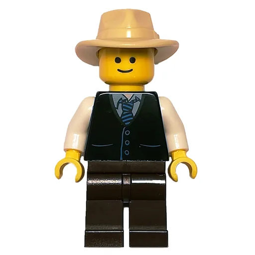 Black Torso Jacket (Dark Brown Legs, Tan Hat)