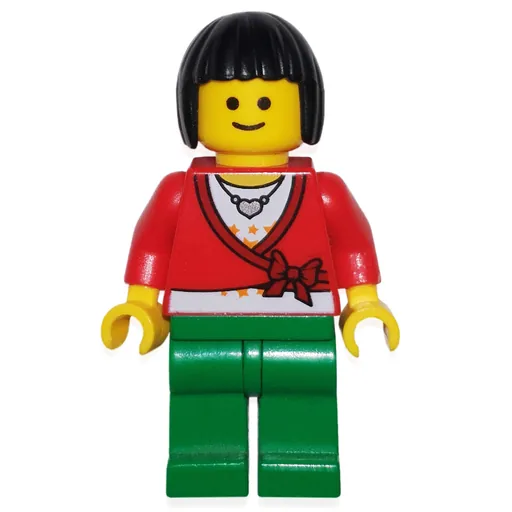 Red Torso (Green Legs, Black Hair)