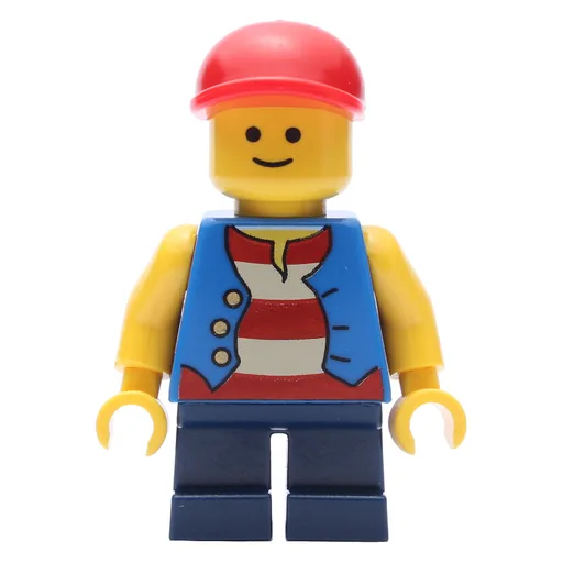Kid (Blue Torso, Dark Blue Legs, Red Cap)