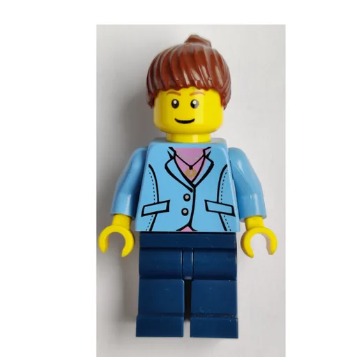 Medium Blue Torso (Dark Blue Legs, Reddish Brown Hair)