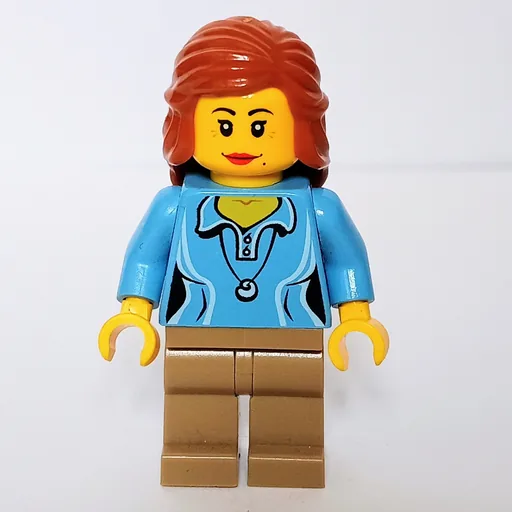 Medium Blue Torso (Dark Tan Legs, Dark Orange Hair)