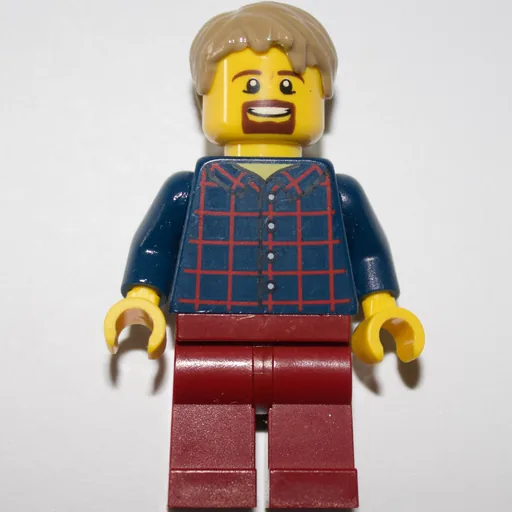 Dark Blue Torso (Dark Red Legs, Dark Tan Hair)