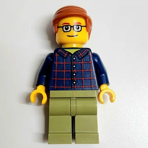 Dark Blue Torso (Olive Green Legs, Dark Orange Hair)