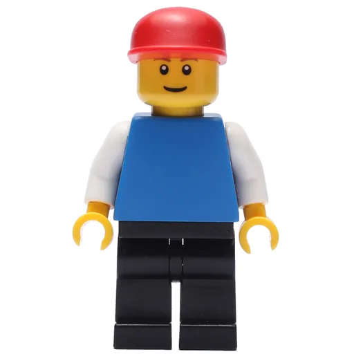 Blue Torso (Black Legs, Red Cap)