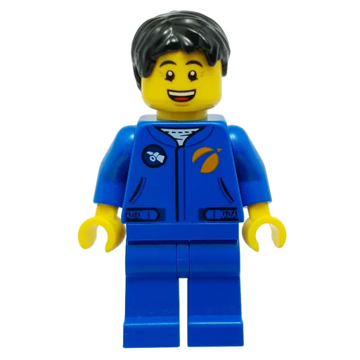 Astronaut (Blue Torso and Legs, Black Hair)
