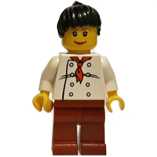 Chef (Woman, Red Neckerchief, Dark Red Legs, Black Hair)