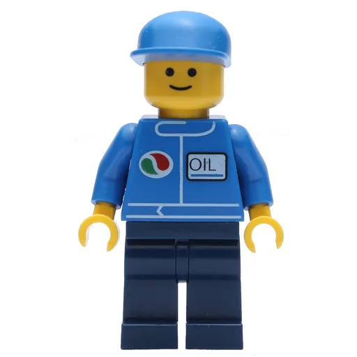 Mechanic (Blue Jacket with Octan Logo, Dark Blue Legs, Blue Cap)