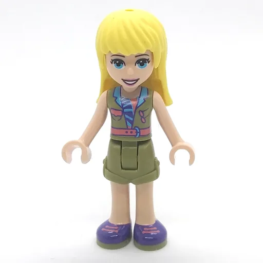 Stephanie (Olive Green Jacket, Olive Green Skirt, Bright Light Yellow Hair)
