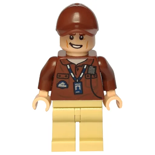 Park Worker (Reddish Brown Jacket, Tan Legs, Cap)