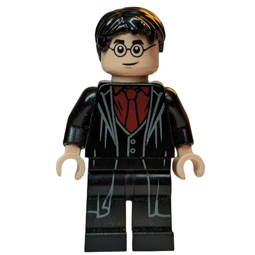 Harry Potter (Long Robes with Pleats over Dark Red Shirt and Tie)