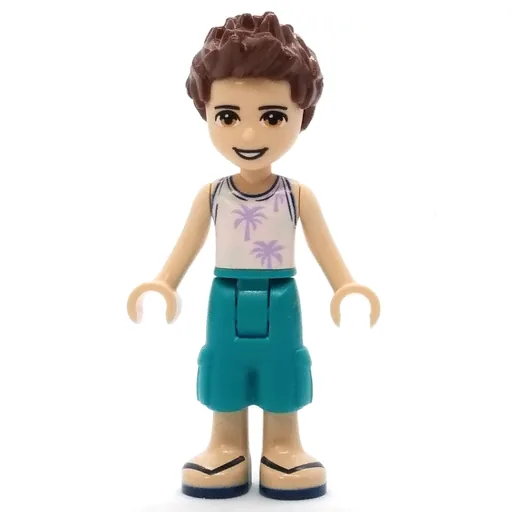 Ethan (White Shirt, Dark Turquoise Trousers, Reddish Brown Hair)