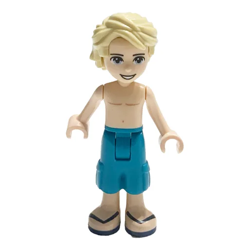 Mason (Bare Chest, Dark Turquoise Trousers)