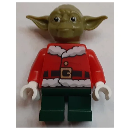 Yoda (Olive Green Head, Santa Jacket)