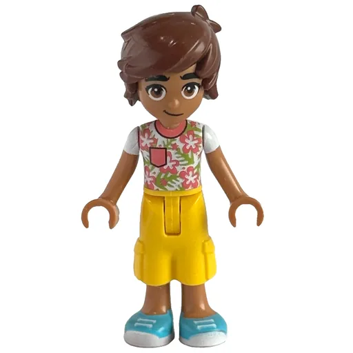 Leo (White/Coral Top, Yellow Pants)