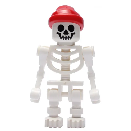 Skeleton (Standard Face, Red Bandana Hat, Bent Mechanical Arms)
