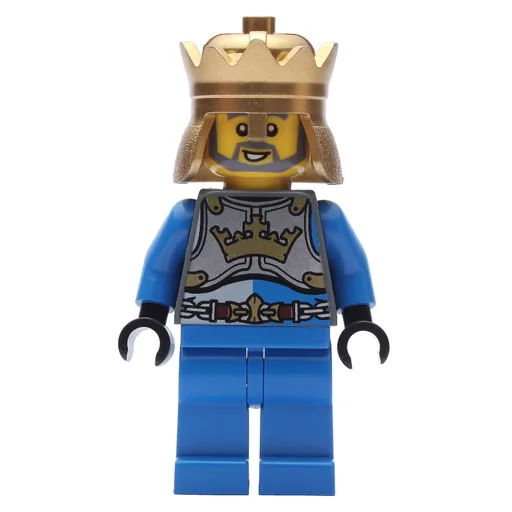 King (Blue Torso, Blue Legs, Gold Crown)