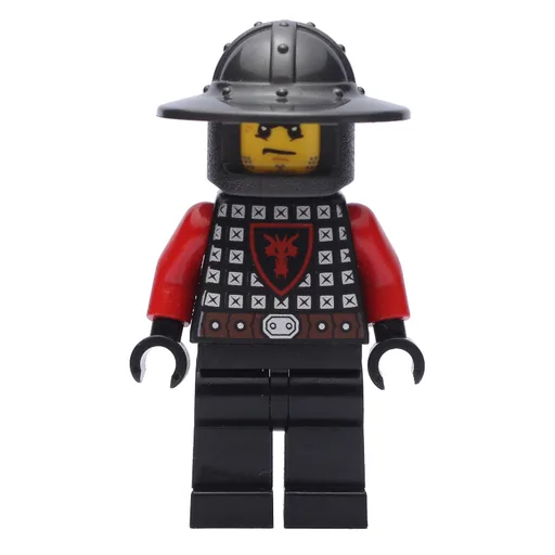 Knight (Black Torso, Black Legs, Pearl Dark Gray Helmet)