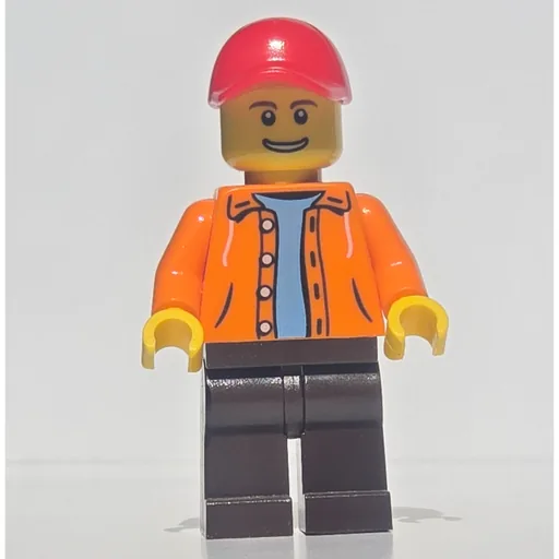 Orange Torso (Dark Brown Legs, Red Cap)