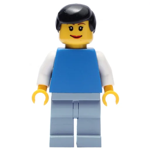 Blue Torso (Sand Blue Legs, Black Hair)