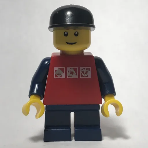 Kid (Red Torso, Dark Blue Legs, Black Cap)