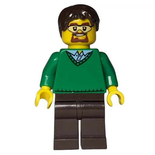 Green Torso (Dark Brown Legs, Dark Brown Hair)
