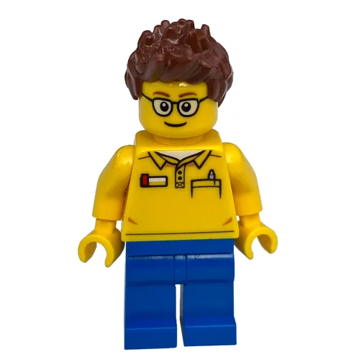 Yellow Torso (Blue Legs, Reddish Brown Hair)