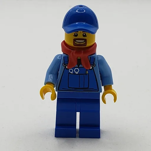 Medium Blue Torso (Blue Overall, Blue Hat)