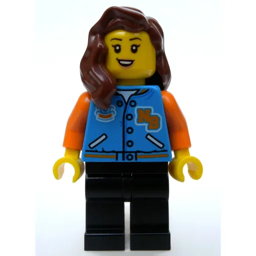 Dark Azure Torso (Black Legs, Reddish Brown Hair)