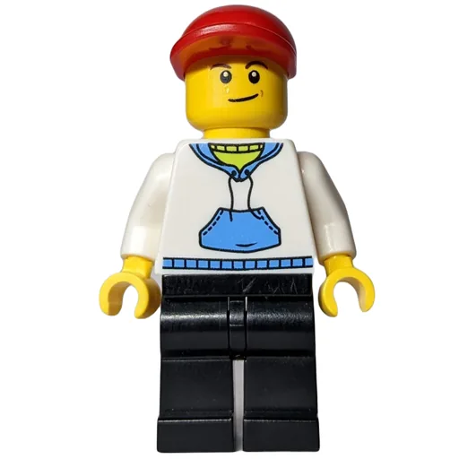 White Torso (Black Legs, Red Cap)