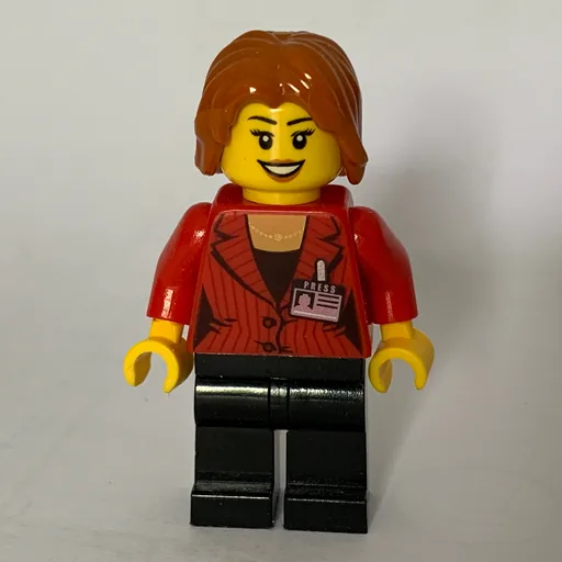 Reporter (Red Jacket, Black Legs, Dark Orange Hair)