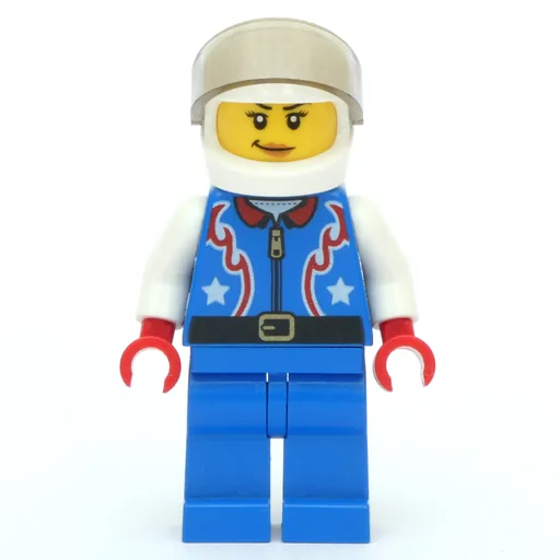 Driver (Blue Torso, Blue Legs, White Helmet)