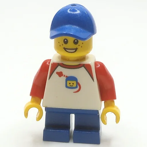 Kid (White Torso, Blue Legs, BLue Cap)