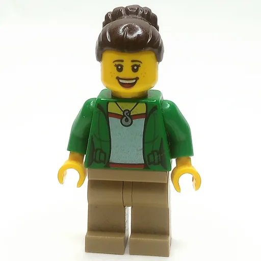 Green Torso (Dark Tan Legs, Dark Brown Hair)