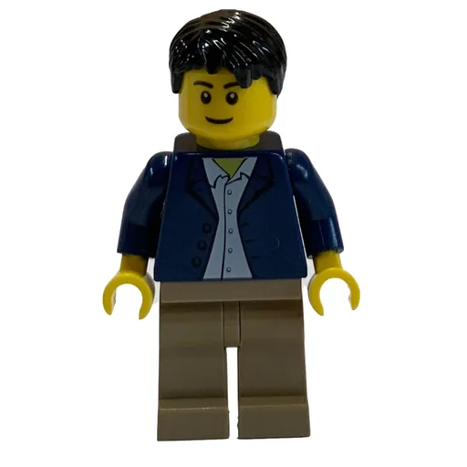 Dark Blue Torso (Dark Tan Legs, Black Hair)