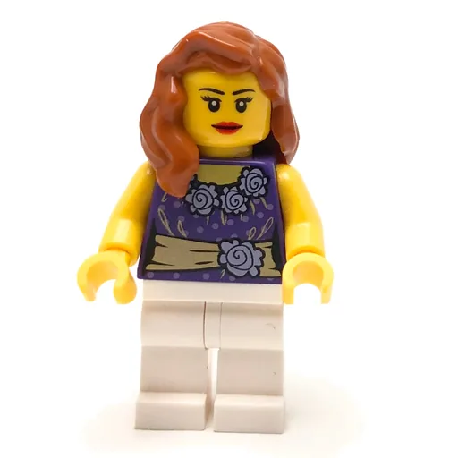 Dark Purple Torso (White Legs, Dark Orange Hair)