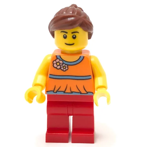 Orange Torso (Red Legs, Reddish Brown Hair)