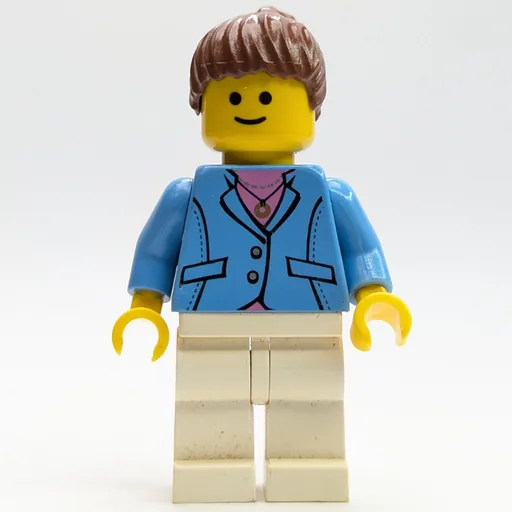 Medium Blue Torso (White Legs, Reddish Brown Hair)