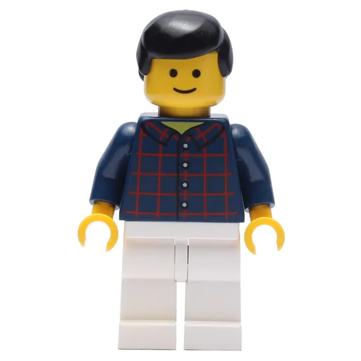 Dark Blue Torso (White Legs, Black Hair)
