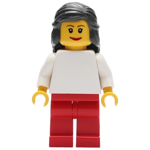 White Torso (Red Legs, Black Hair)