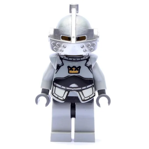 Knight (Light Bluish Grey Armour with Crown)