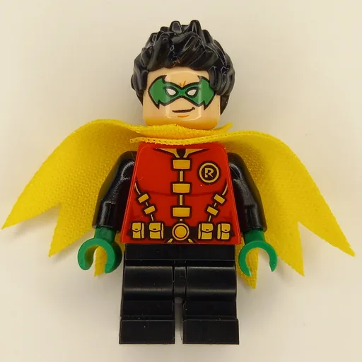 Robin (Green Eyemask, Yellow Utility Belt, Short Black Legs, Yellow Cape)